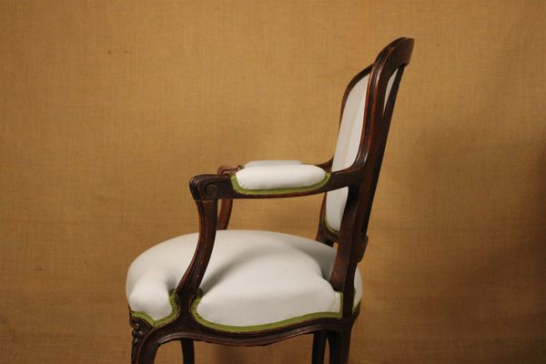 Pair of Louis XV Style Beech Fauteuils